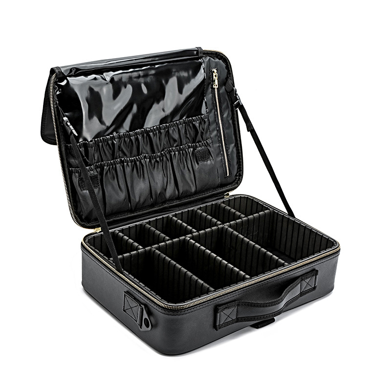 Κυβοειδές PU τσαντάκι μακιγιάζ για αποθήκευση (εσωτερική επένδυση από νάιλον; αδιάβροχο; επεκτειόμενο)