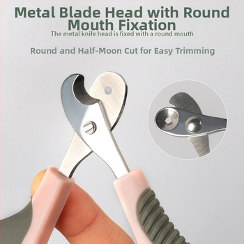 Dzīvnieku nagu šķēres kaķiem un suņiem ar apaļas atvēršanas dizainu; bez importa; bez licencētām privātām zīmēm