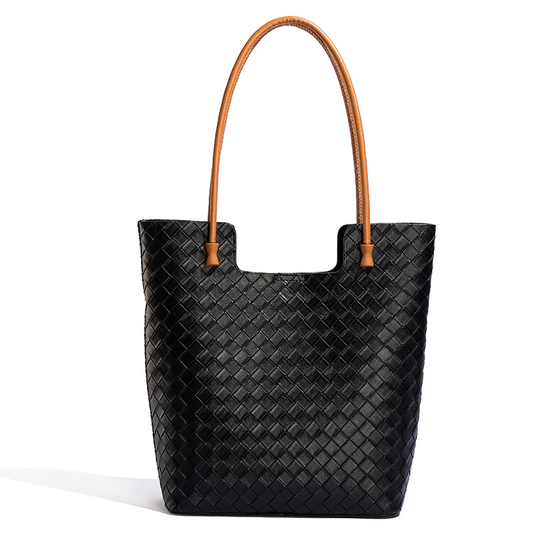 PU materjaliga naiste tote kott, linna minimalistlik stiil, horisontaalne ruudu kuju, avatud ülemine, sisemine telefoni tasku