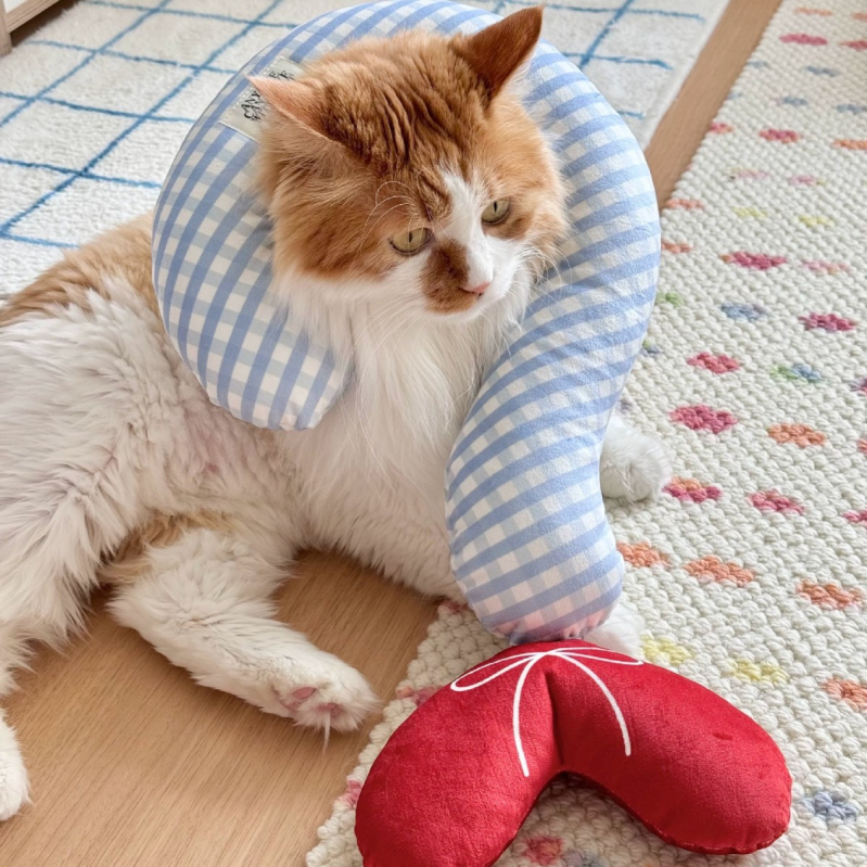 У-образена възглавница за шия за кола, общо предназначение, пълнител PP памук, плат PP, стил Япония и Южна Корея