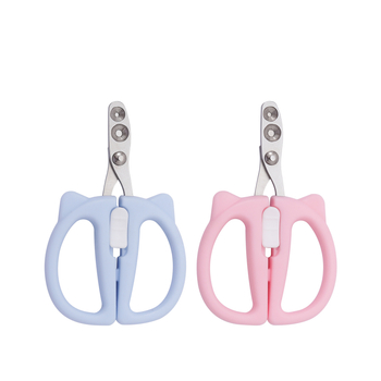 Clește de unghii pentru animale de companie, pentru șinșilă și pisică — antihemoragic, design cu gaură rotundă, pentru începători