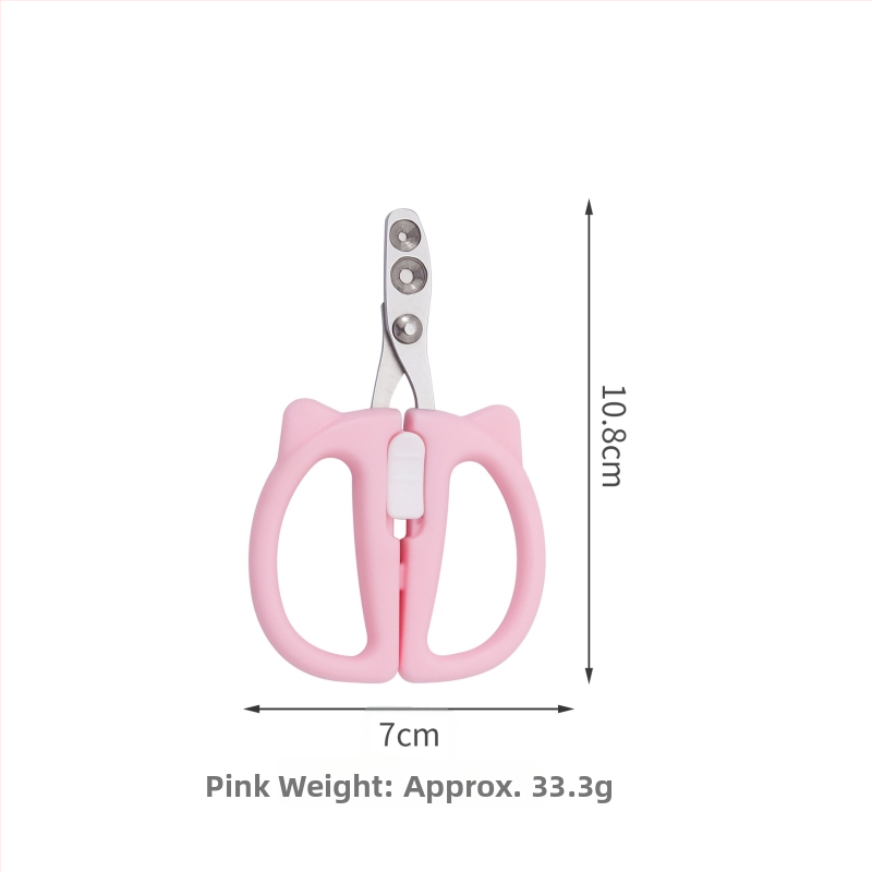 Mājdzīvnieku nagu šķēres činčilai un kaķim – pret asiņošanu, ar apaļu atvērumu dizains, piemērots iesācējiem