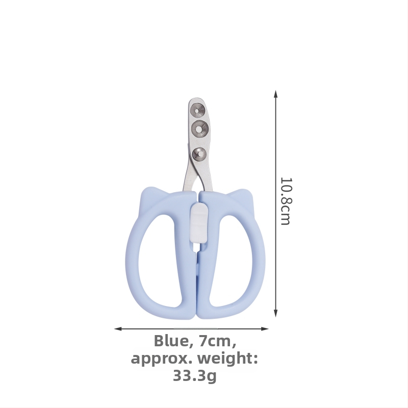 Mājdzīvnieku nagu šķēres činčilai un kaķim – pret asiņošanu, ar apaļu atvērumu dizains, piemērots iesācējiem