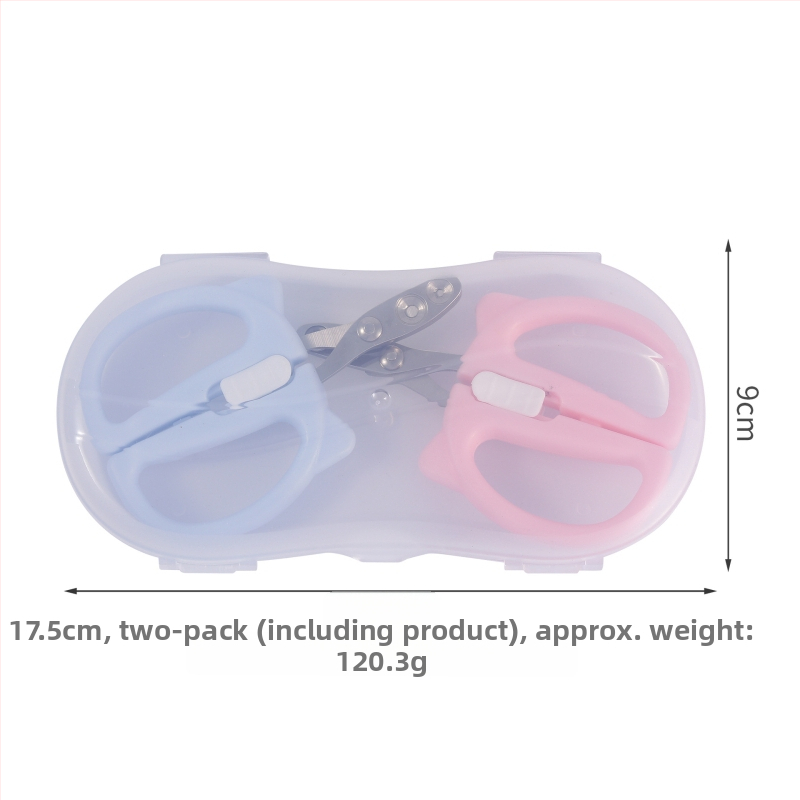 Mājdzīvnieku nagu šķēres činčilai un kaķim – pret asiņošanu, ar apaļu atvērumu dizains, piemērots iesācējiem