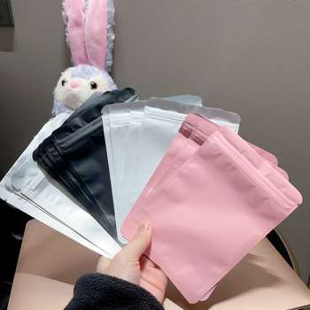 Samozatváracia taška na šperky s nepriehľadnou hliníkovou fóliou, matný film + PET aluminizovaný + CPP; dĺžka uzatvárania 5–20 cm