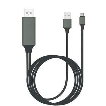 Cablu Type-C la HDMI pentru oglindire ecran pentru telefoane mobile, nichelat, model L9