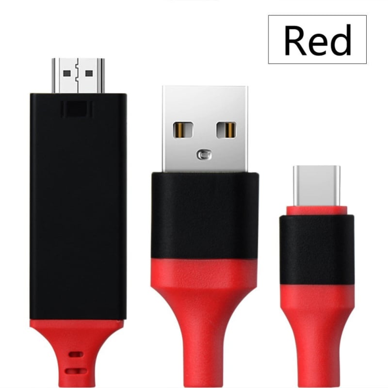Cablu Type-C la HDMI pentru oglindire ecran pentru telefoane mobile, nichelat, model L9