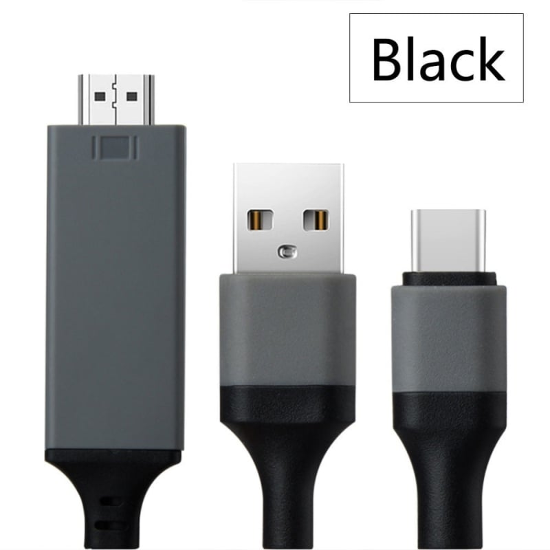 Cablu Type-C la HDMI pentru oglindire ecran pentru telefoane mobile, nichelat, model L9