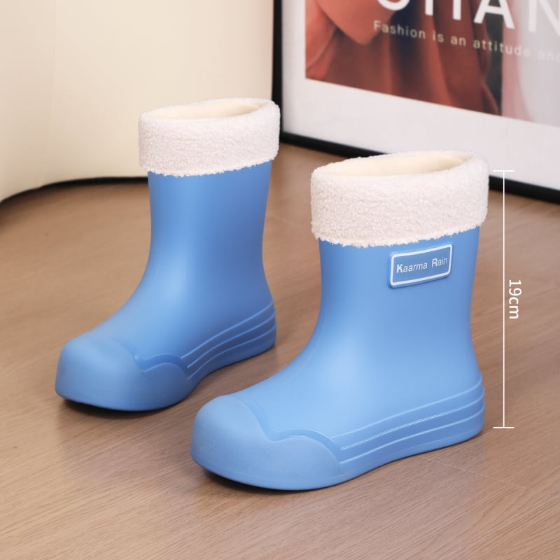 Ženske čizme za kišu, PVC gornji dio, niski štitnik, debela potplata, niski potpetica 1–3 cm