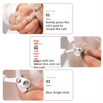 Kaķu un suņu nagu griezēji ar drošības aizsargu, asiņu novēršana un traumu novēršana