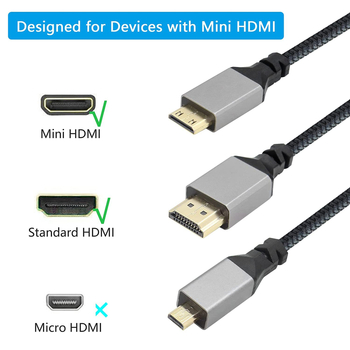 Καλώδιο Micro HDMI σε HDMI 4K, μήκος 1,5 μ., για κάμερες, υπολογιστές και τηλεοράσεις