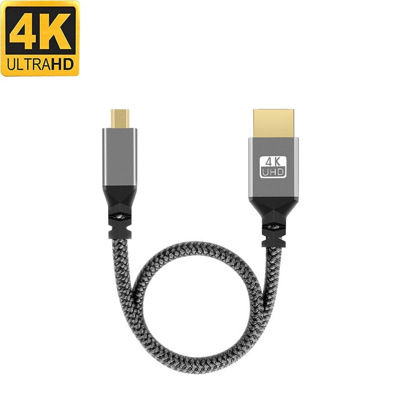 Καλώδιο Micro HDMI σε HDMI 4K, μήκος 1,5 μ., για κάμερες, υπολογιστές και τηλεοράσεις
