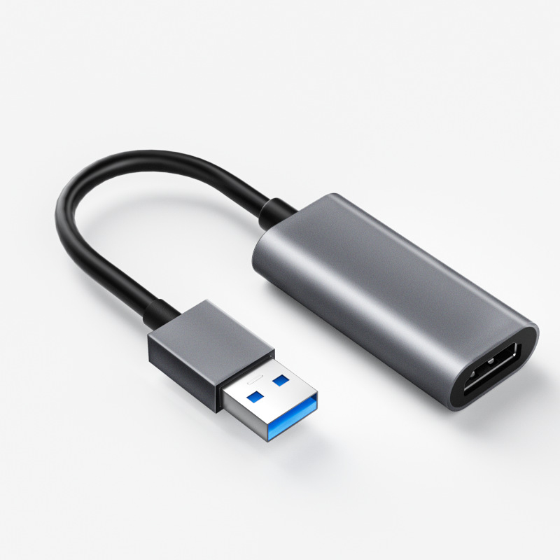 USB na HDMI adapter, HDMI priključak, bakreni kabel 1,8 m, pretvarač tipa adaptera, niklirani premaz