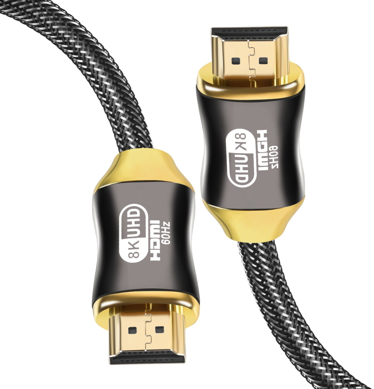 HDMI kabel 8K/4K120Hz, pozlaćen OFC bakar, muško‑muški priključak, za projektor, prijenosno računalo i set‑top box