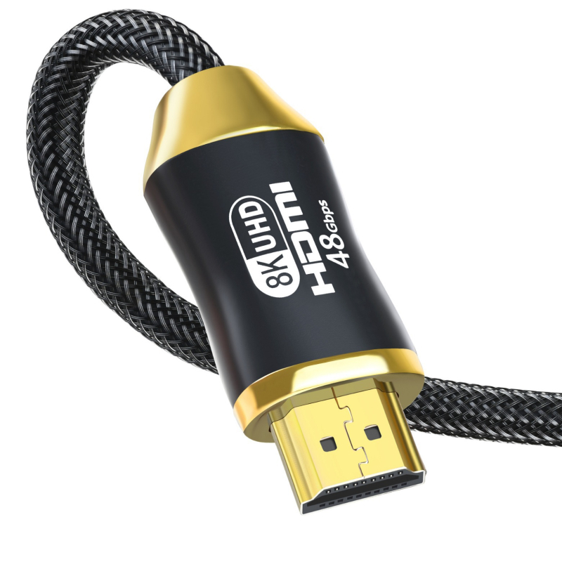 HDMI kabel 8K/4K120Hz, pozlaćen OFC bakar, muško‑muški priključak, za projektor, prijenosno računalo i set‑top box