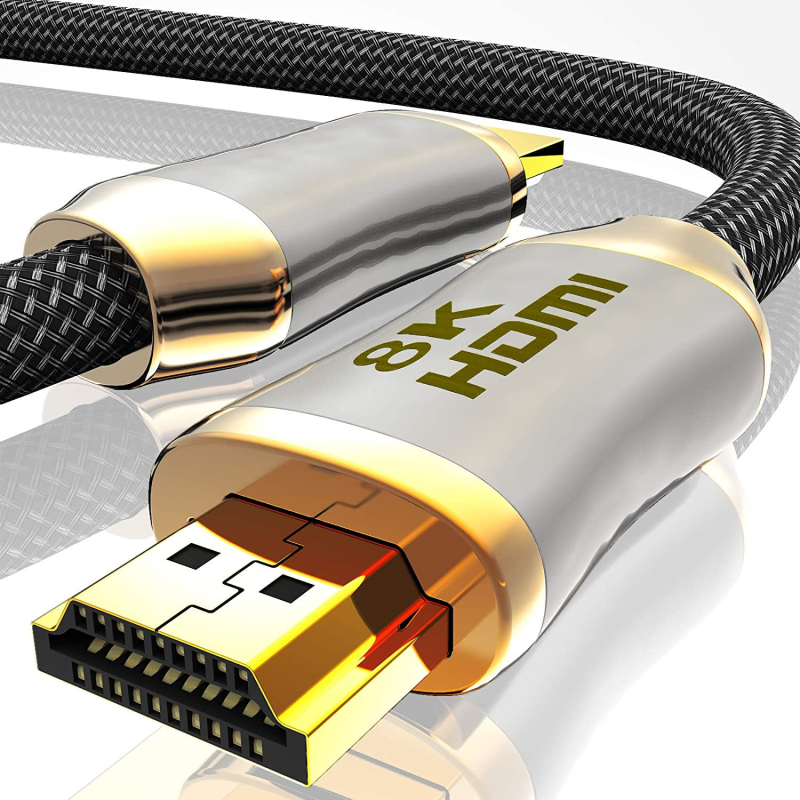 HDMI kabel 8K/4K120Hz, pozlaćen OFC bakar, muško‑muški priključak, za projektor, prijenosno računalo i set‑top box