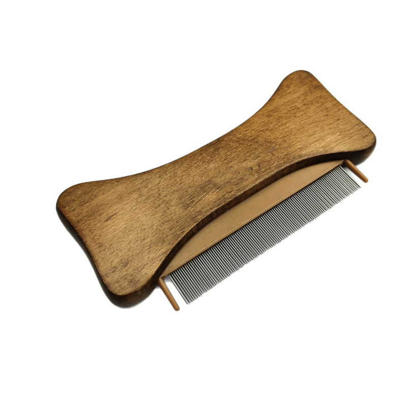 Kit de îngrijire pentru pisici din lemn masiv — Pieptene cu dinți de ac, Pieptene pentru purici, Clește de unghii (Clasificare produs: Pieptene/Perie • Brand: Altul • Pentru: Pisici • Cadou: Nu • Cantitate în cutie: Se poate întreba)