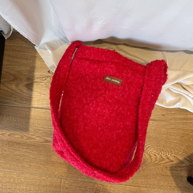 Geantă tip găleată din poliester, capacitate mare, căptușeală poliester, pentru uz zilnic, toamnă 2024