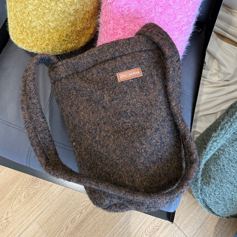 Geantă tip găleată din poliester, capacitate mare, căptușeală poliester, pentru uz zilnic, toamnă 2024