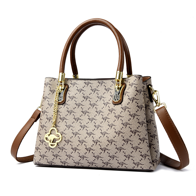 Kaidifeiniroo geantă de umăr retro, capacitate mare, material PU, căptușeală poliester, închidere cu fermoar, buzunare interioare (fermoar, telefon, ID), formă orizontală pătrată, vara 2025