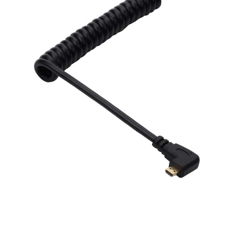 Kábel Micro HDMI na Standard HDMI, adaptér s pozlátenými kontaktmi, dĺžka 2 m, pre monitory a DSLR fotoaparáty