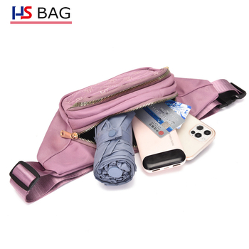 Ženska pojasna torbica s izšivanjem, vodootporan Oxford platno, velik kapacitet, više pretinaca, zatvarač, unutarnji džepovi