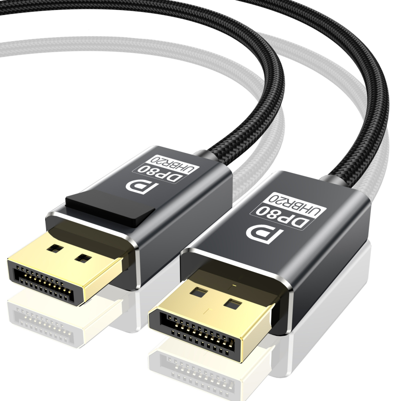 Cablu DisplayPort la DisplayPort, 8K/16K HD video, cupru fără oxigen, placat cu aur, lungime 1 m