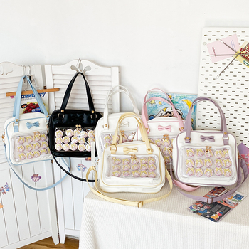 Geantă Tote din PU, formă vertical pătrată, fermoar, căptușeală poliester, exterior tridimensional