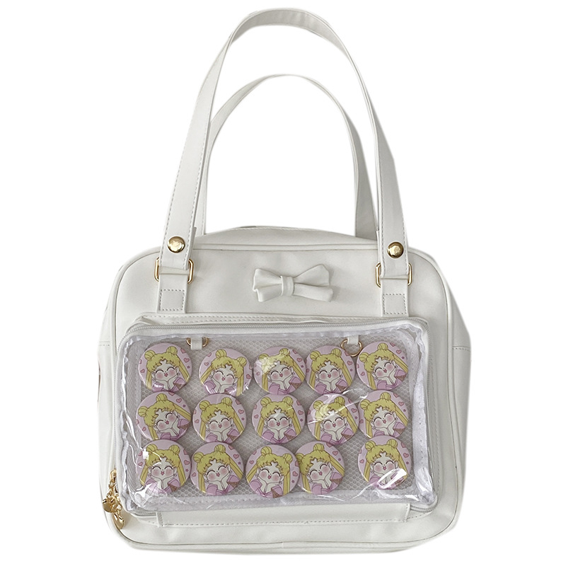 Geantă Tote din PU, formă vertical pătrată, fermoar, căptușeală poliester, exterior tridimensional