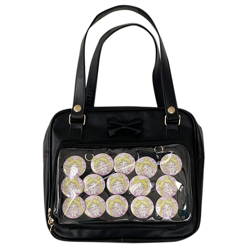 Geantă Tote din PU, formă vertical pătrată, fermoar, căptușeală poliester, exterior tridimensional