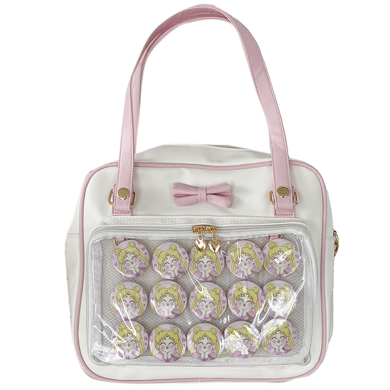 Geantă Tote din PU, formă vertical pătrată, fermoar, căptușeală poliester, exterior tridimensional