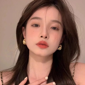 Clipuri metalice pentru urechi, cu formă de C geometrică, electroplacate, pentru femei