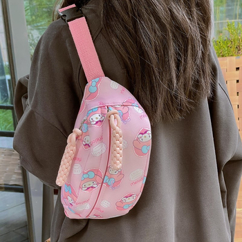 Geantă pentru copii Crossbody - Oxford material, Căptușeală din nailon, Model desen animat, Unisex pentru vârste 3–10 ani