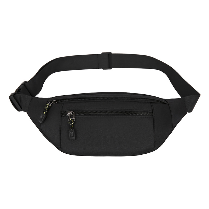 Unisex poliesterska torba za pojas, zatvarač, višeslojna unutarnja podjela (zip pretinjak, pretinjak za telefon, pretinjak za dokumente), s mezzanine, za slobodno vrijeme – Proljeće 2025