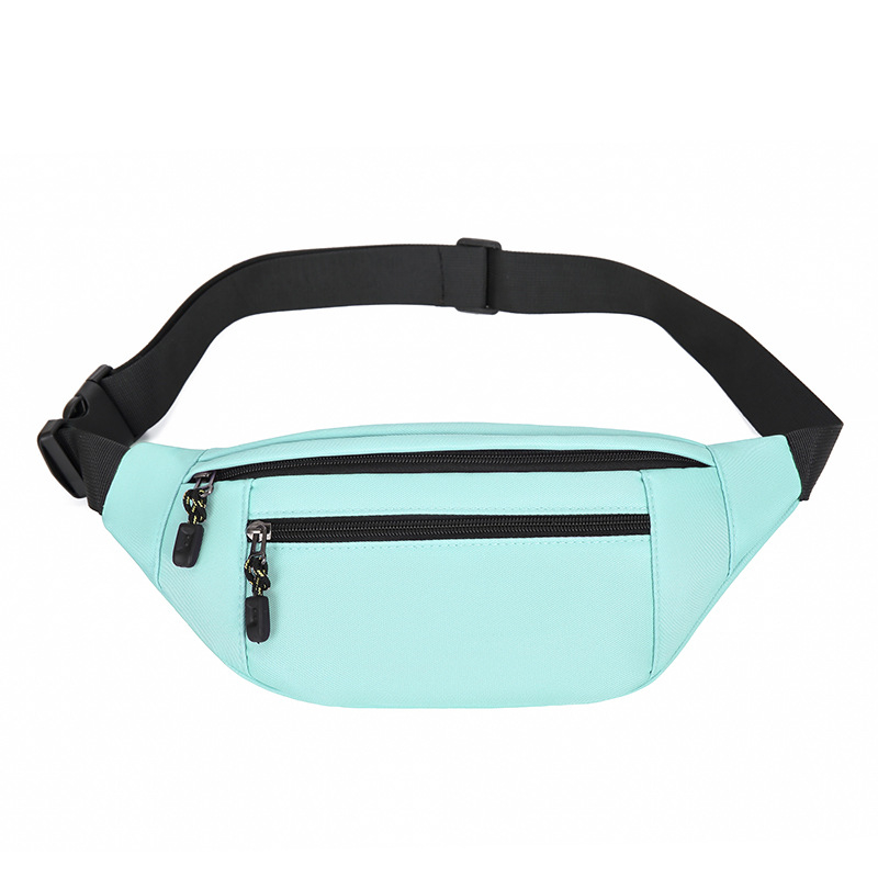 Unisex poliesterska torba za pojas, zatvarač, višeslojna unutarnja podjela (zip pretinjak, pretinjak za telefon, pretinjak za dokumente), s mezzanine, za slobodno vrijeme – Proljeće 2025