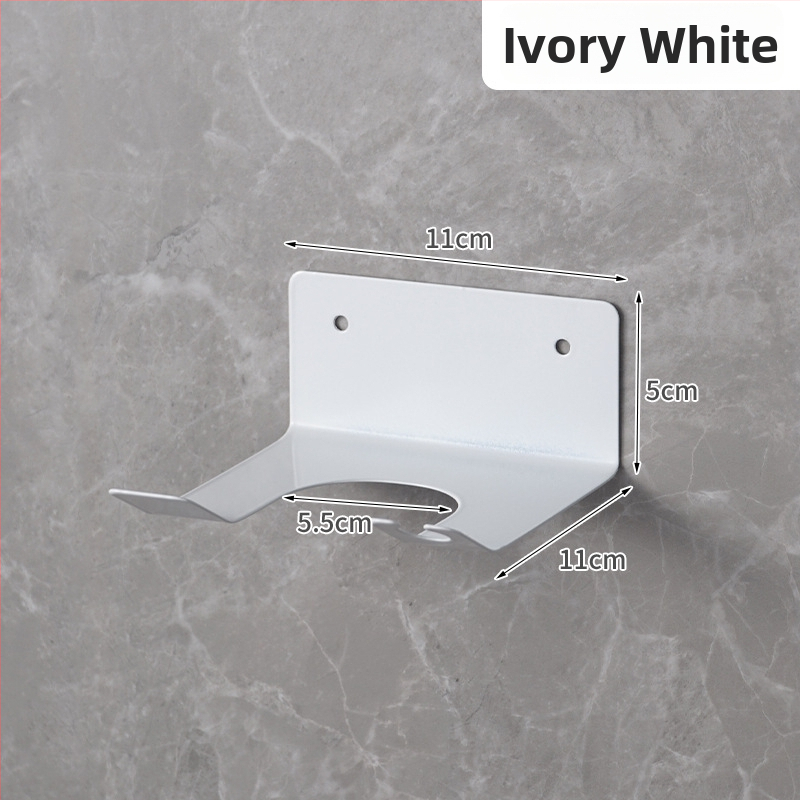 Raft de depozitare pentru uscător de păr, din oțel inoxidabil – montare fără găuri, design cu înfășurare a cablului, pentru baie și dormitor (Weisason, simplitate modernă, 2024)