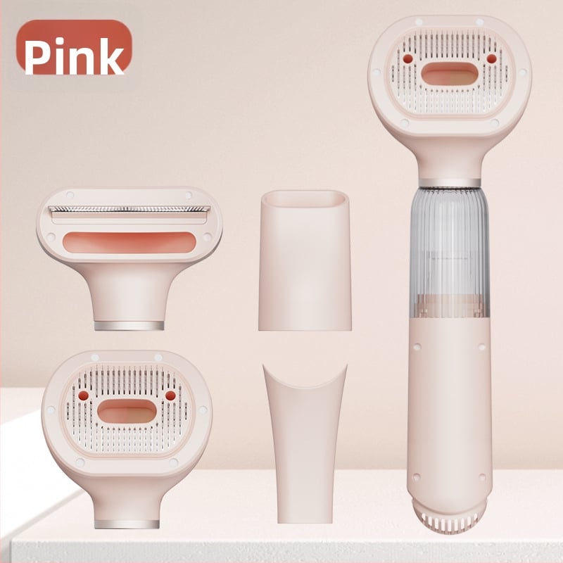 Dispozitiv de aspirare a părului pentru îngrijirea animalelor de companie – corp ABS, pieptene rotund, potrivit pentru pisici cu blană lungă