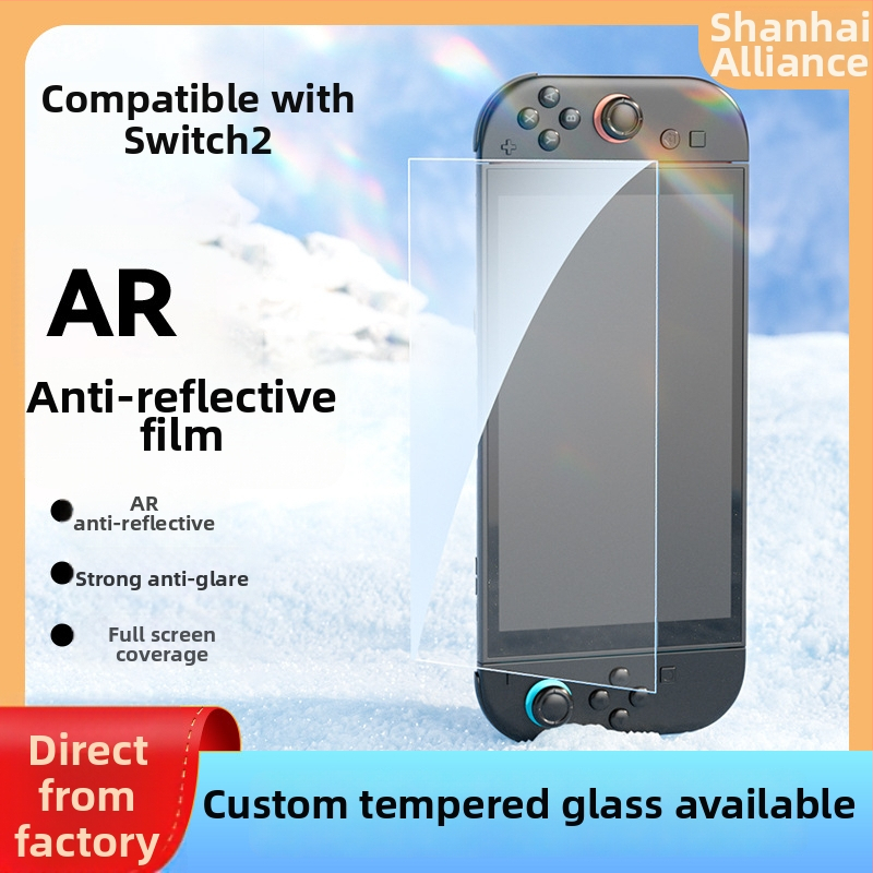 Carmor tvrdené sklo ochranné sklo pre Nintendo Switch 2. generáciu - AR anti-reflexné, proti otlačkom prstov, predná fólia, úplné pokrytie obrazovky
