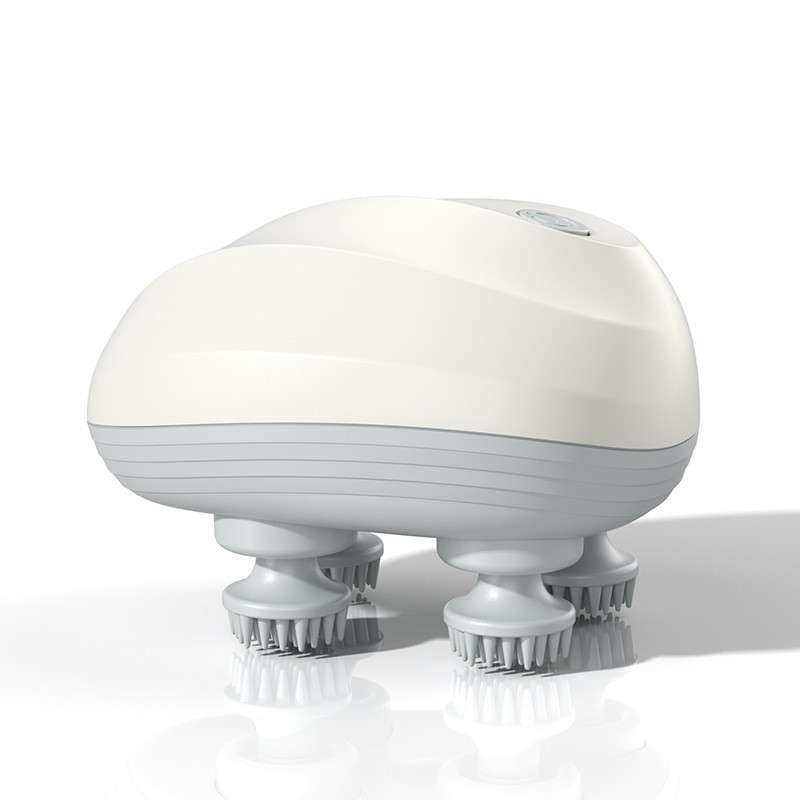 Fejmasszírozó – újratölthető elektromos készülék a fejbőr ellazítására, többfunkciós, intelligens masszázs, ABS anyag.