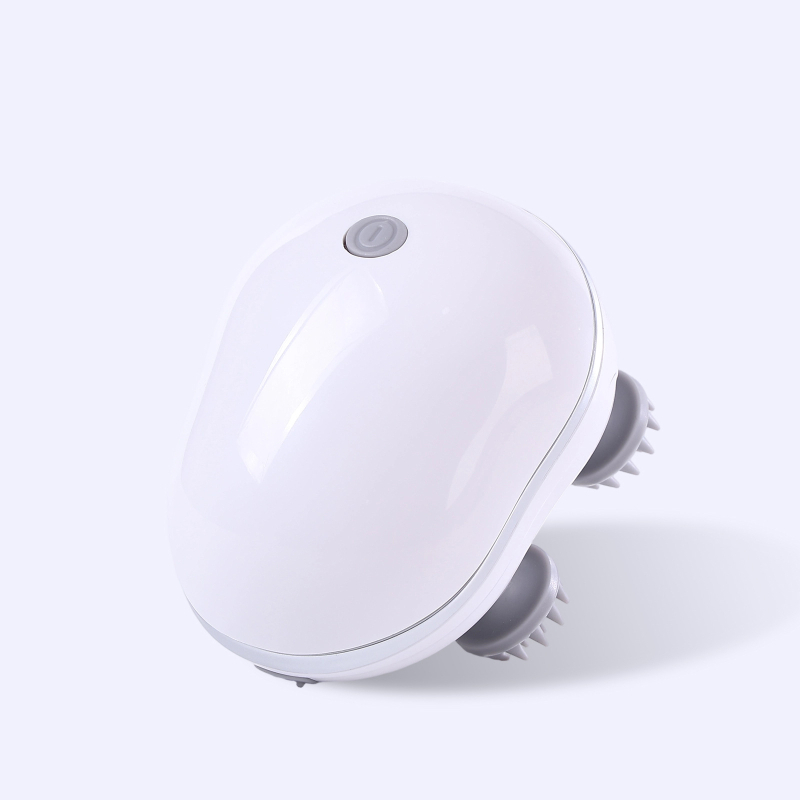 Fejmasszírozó – újratölthető elektromos készülék a fejbőr ellazítására, többfunkciós, intelligens masszázs, ABS anyag.