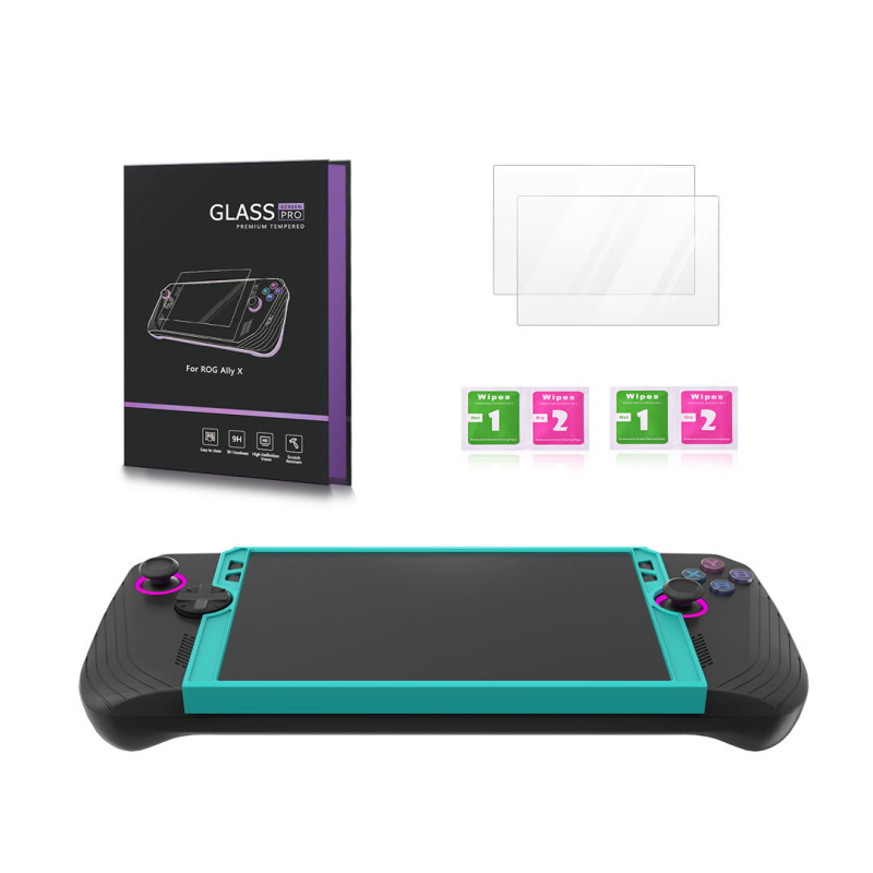 ROG Ally X Protecție de ecran din sticlă temperată cu anti-lumină albastră, prelucrare OEM, ambalaj în cutie cadou