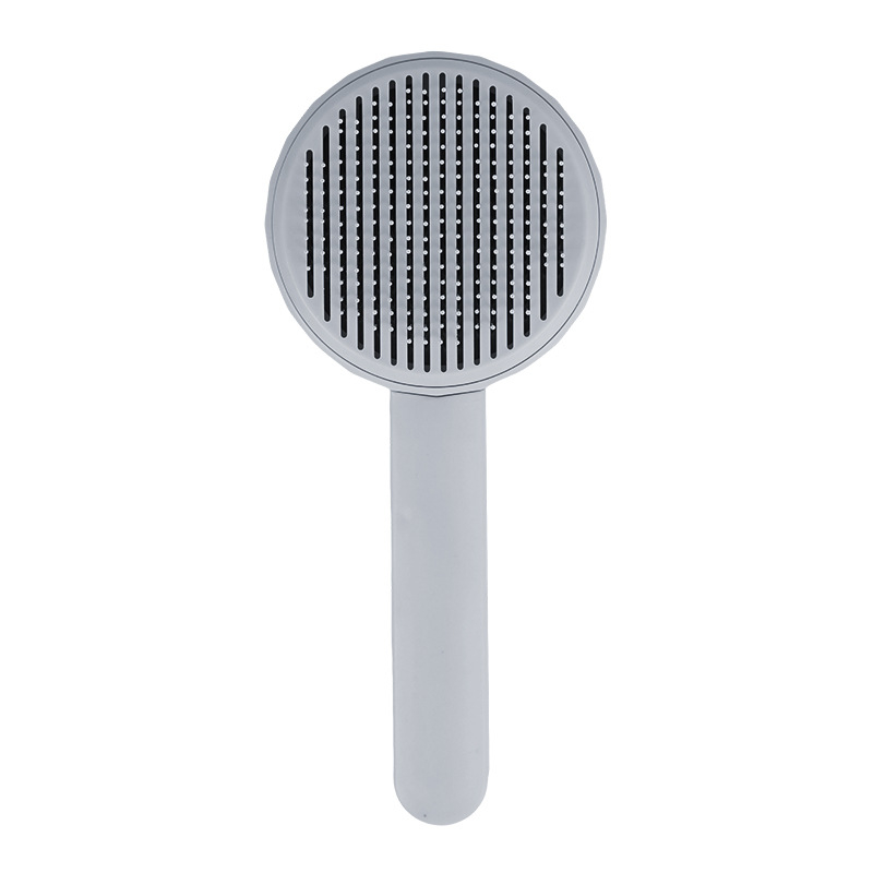 Pieptene de îngrijire pentru animale de companie (pisici și câini) — descurcător de noduri, pieptene cu ace, îndepărtarea părului liber; ABS + oțel inoxidabil; model PC001; Beach