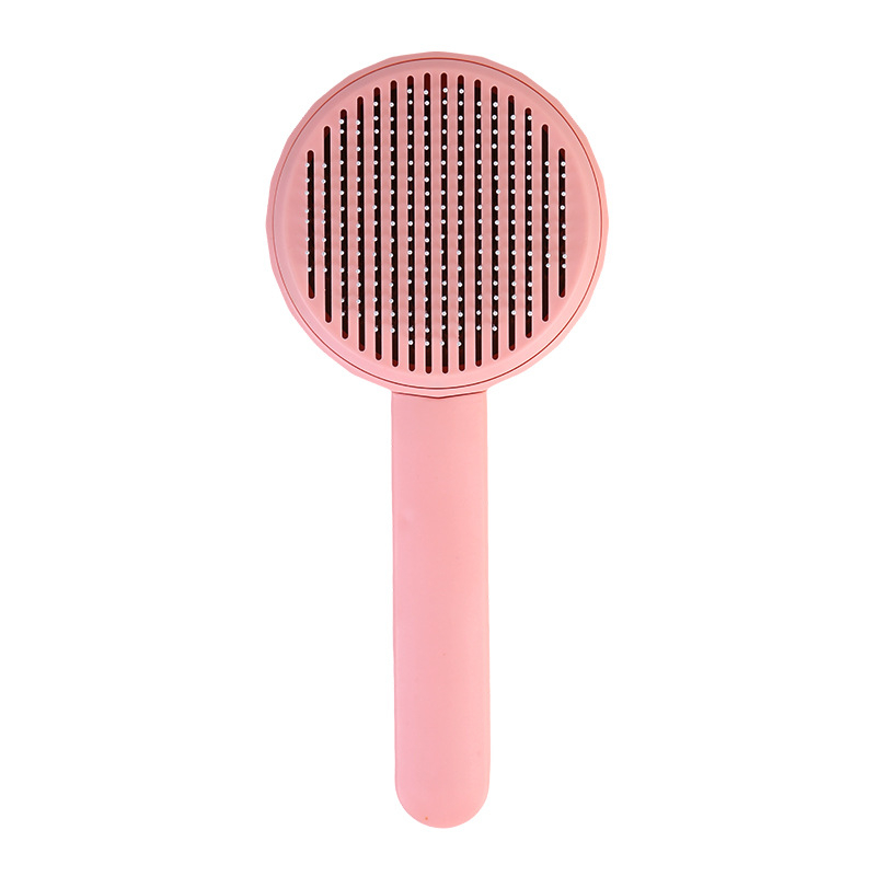 Pieptene de îngrijire pentru animale de companie (pisici și câini) — descurcător de noduri, pieptene cu ace, îndepărtarea părului liber; ABS + oțel inoxidabil; model PC001; Beach