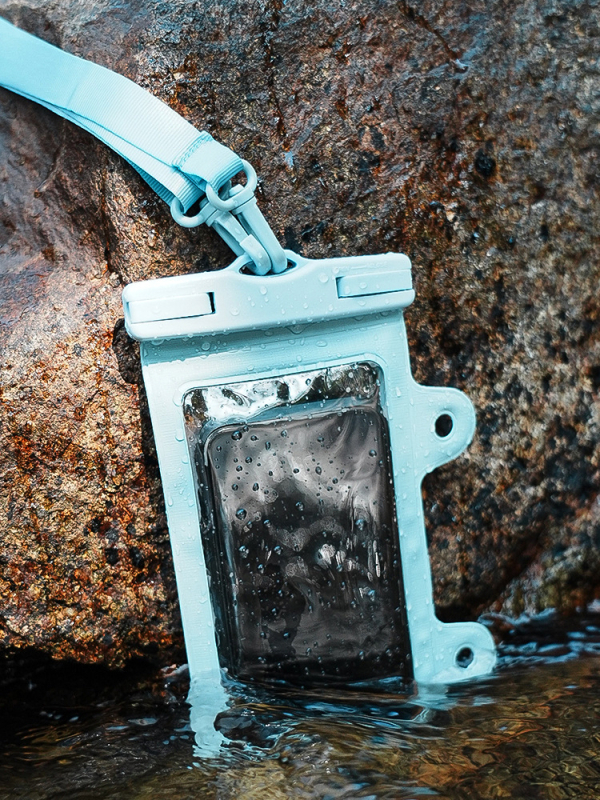 Презрамков водоустойчив калъф за телефон IPX8, PVC материал, сензорен екран, за водни приключения на открито