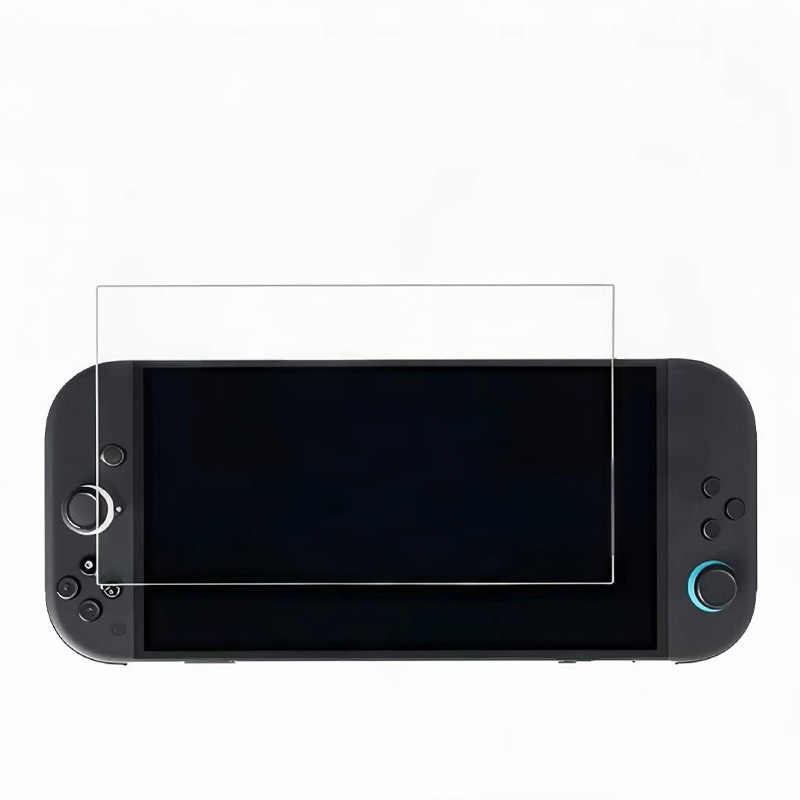 Switch 2 zaštitnik zaslona od kaljenog stakla, zaobljeni aluminijski rub, HD, otporan na otiske prstiju, otporan na udarce