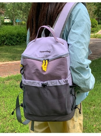 Najlon ruksak, vodootporan, korejskog stila, ultra lagan, kapaciteta 20–35 L, za 9-inčni laptop, rekreacijsko putovanje