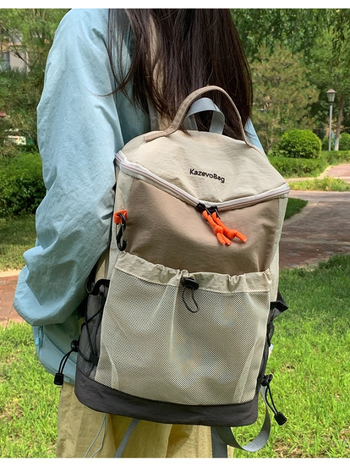 Najlon ruksak, vodootporan, korejskog stila, ultra lagan, kapaciteta 20–35 L, za 9-inčni laptop, rekreacijsko putovanje