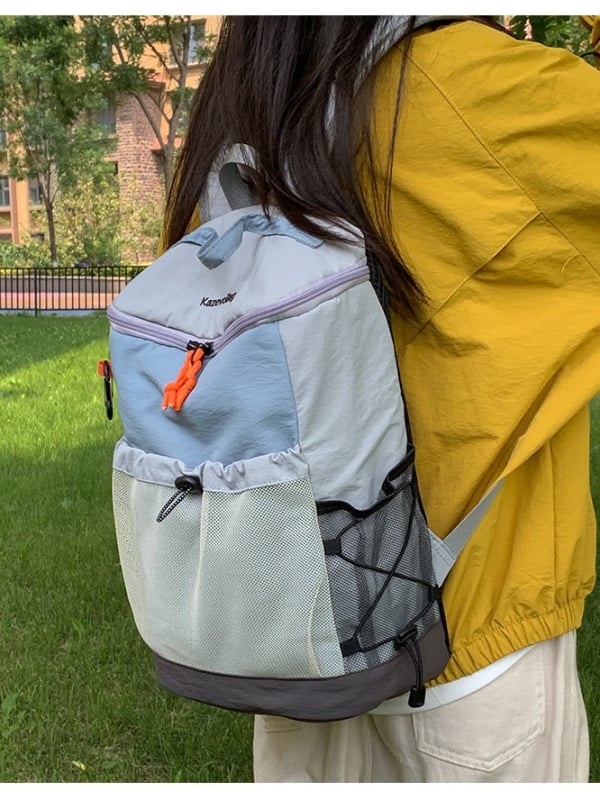 Najlon ruksak, vodootporan, korejskog stila, ultra lagan, kapaciteta 20–35 L, za 9-inčni laptop, rekreacijsko putovanje
