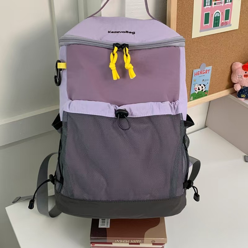 Najlon ruksak, vodootporan, korejskog stila, ultra lagan, kapaciteta 20–35 L, za 9-inčni laptop, rekreacijsko putovanje