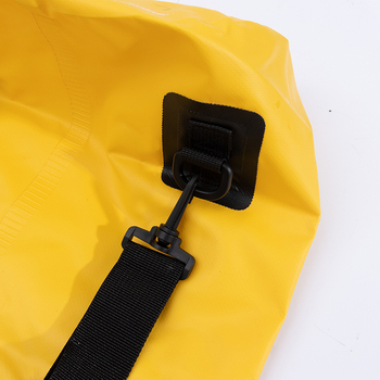 Водоустойчива раница за туризъм с шнур за затваряне, PVC материал, капацитет 15 л, подходяща за походи, къмпинг и колоездене